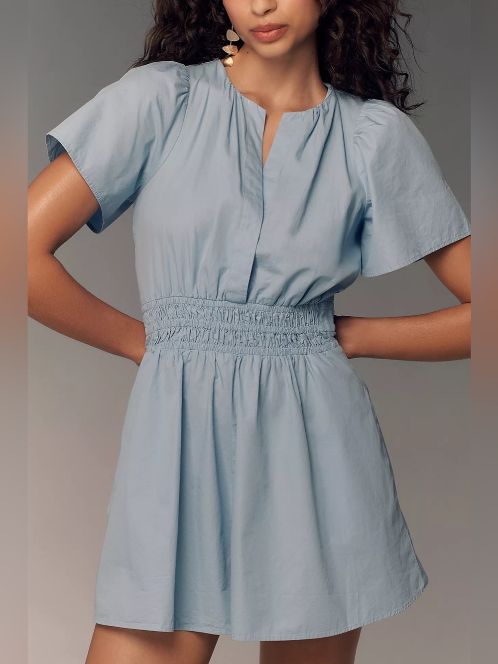Anthropologie The Somerset Poplin Romper